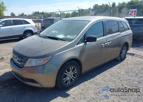 2013 Honda Odyssey Ex-L from USA, damaged, VIN 5FNRL5H67DB002792